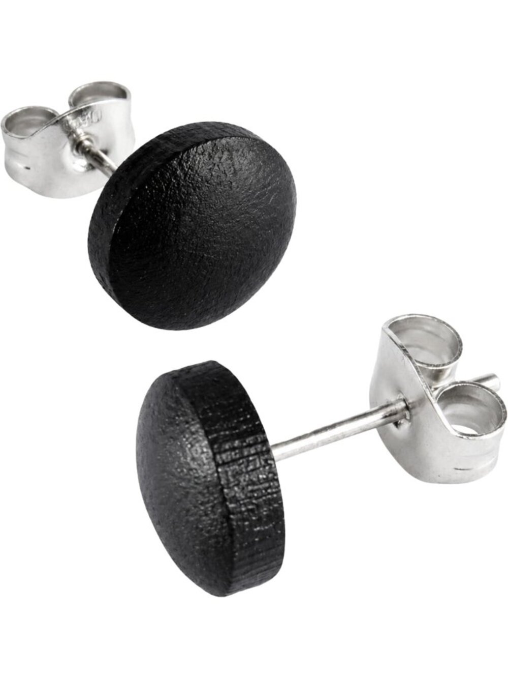 Eco-Friendly Wood Stud Earrings for Men & Women, Stainless Steel Posts, Natural